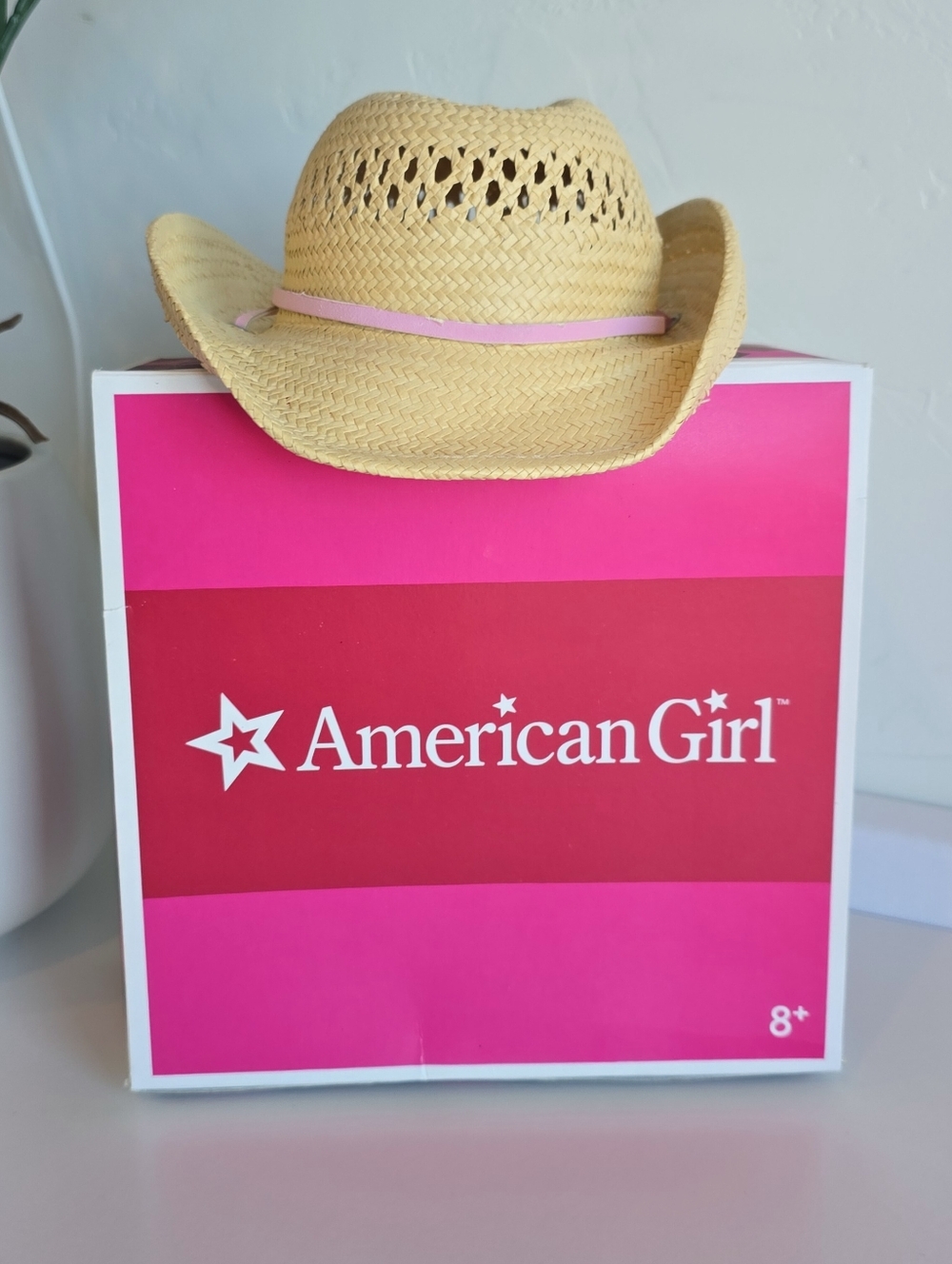 American Girl Doll GOTY 2007 Nicki Straw Hat in Original Box